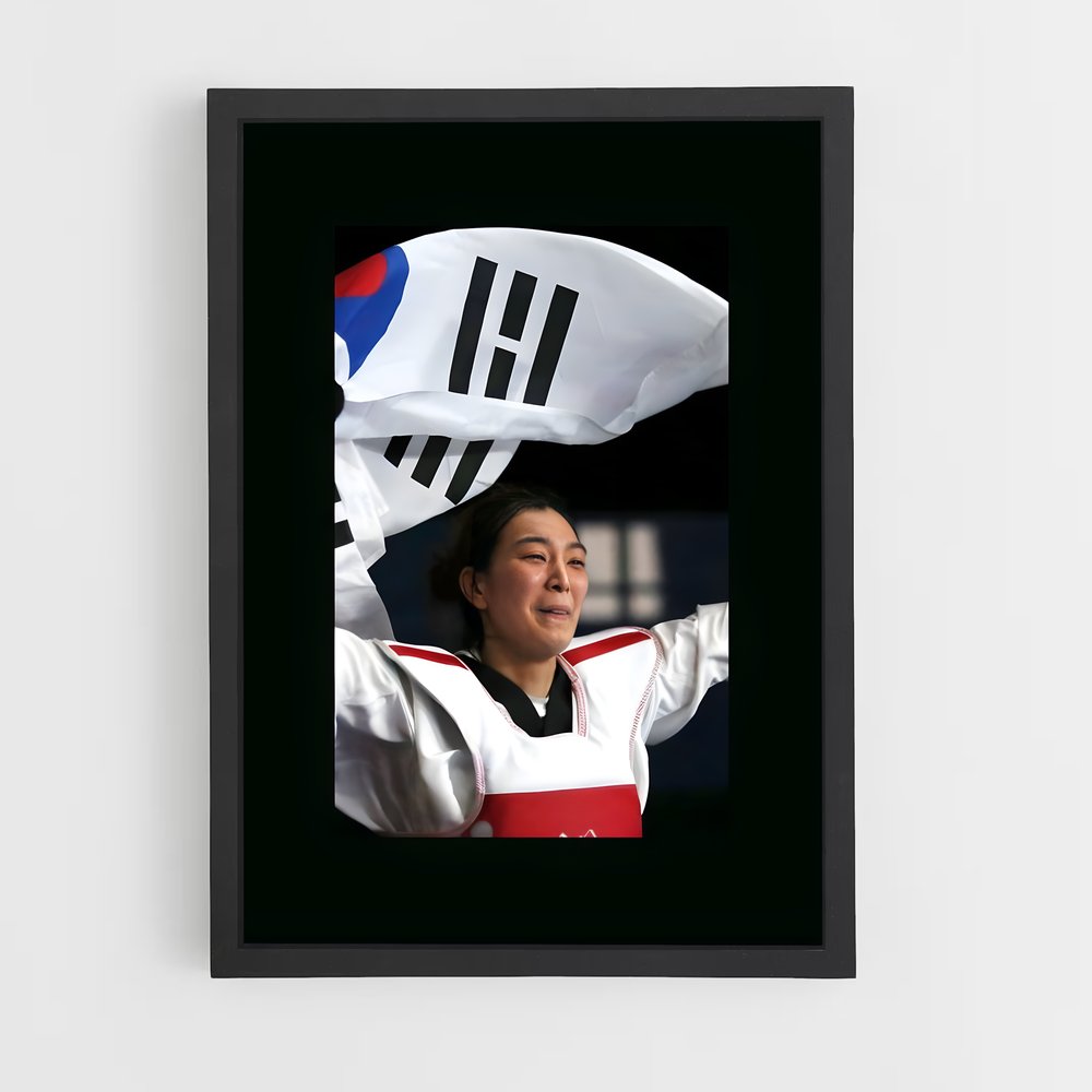 taekwondo-6 cadre Noir