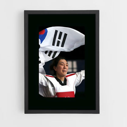 taekwondo-6 cadre Noir