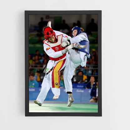 taekwondo-8 cadre Noir