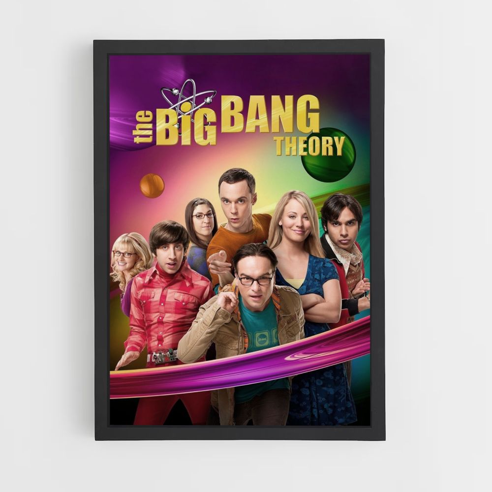 Poster La teoria del Big Bang a colori