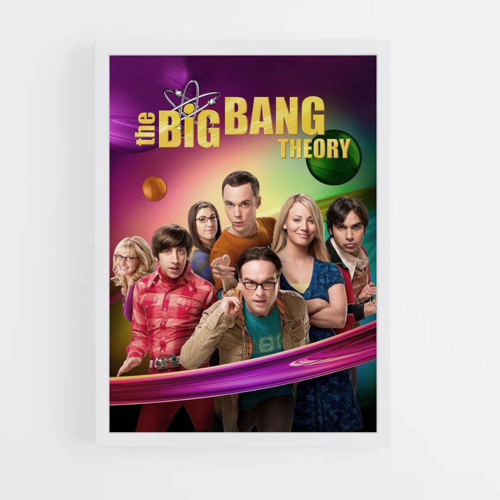 Poster La teoria del Big Bang a colori