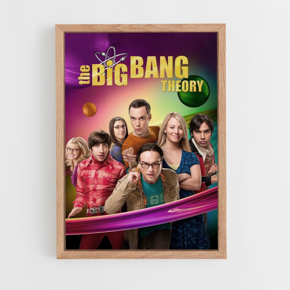 Poster La teoria del Big Bang a colori