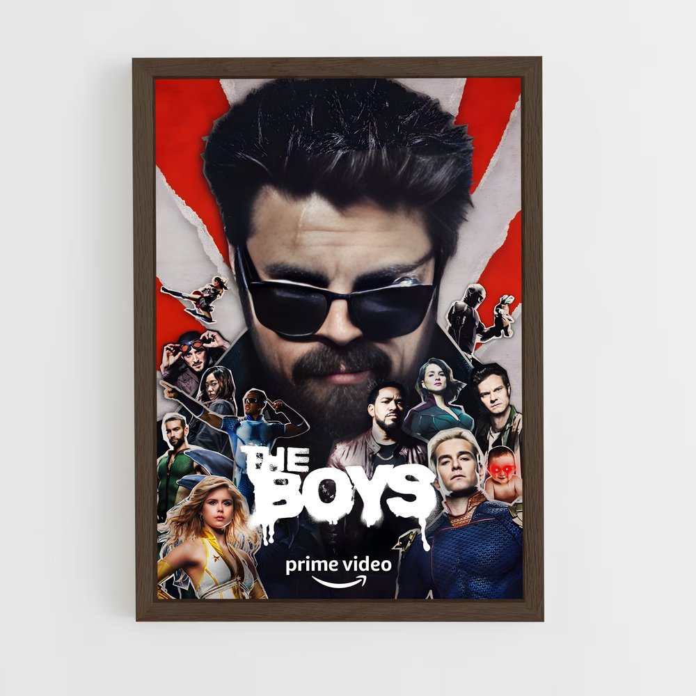the-boys-4 cadre Bois foncé