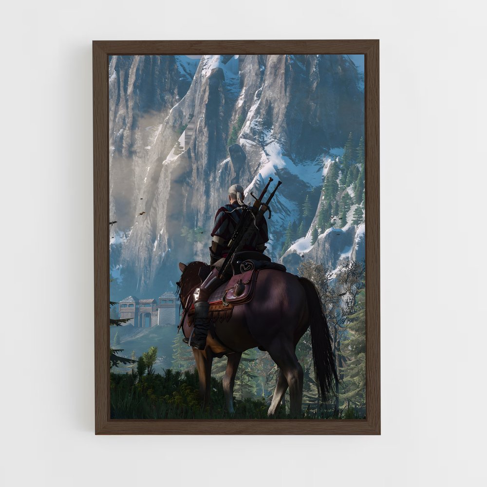 the-witcher-8 cadre Bois foncé