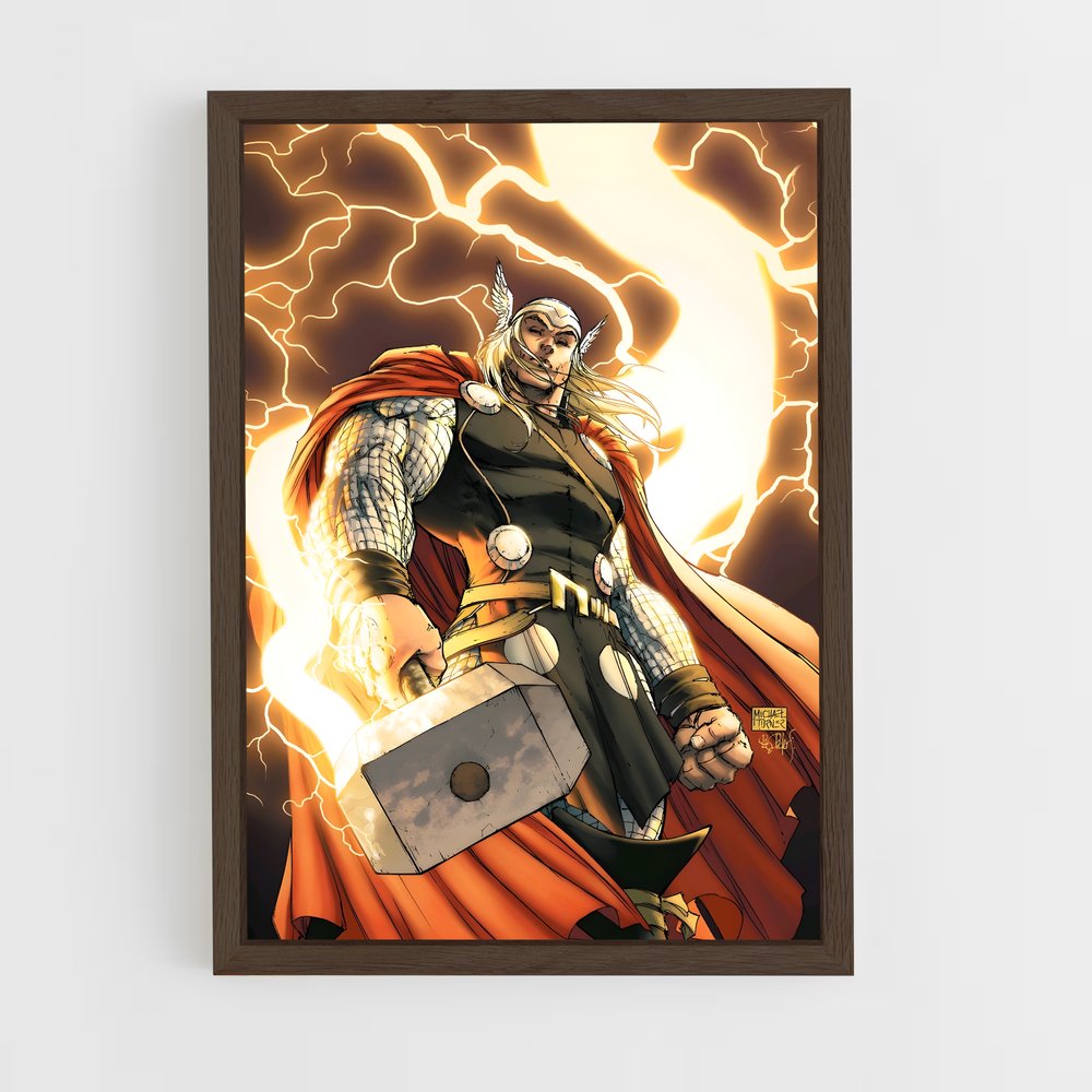 thor-1 cadre Bois foncé
