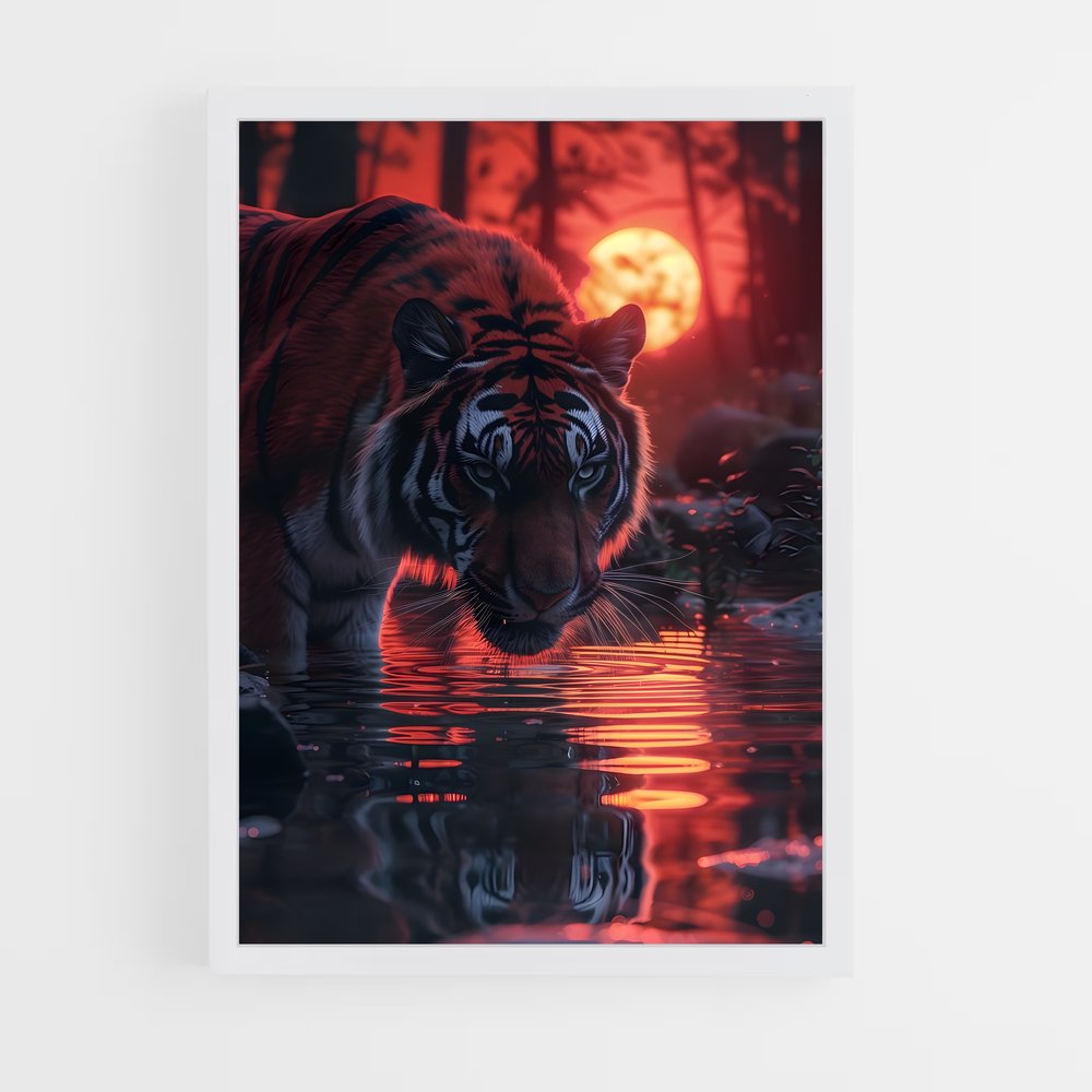 tiger-8 cadre Blanc