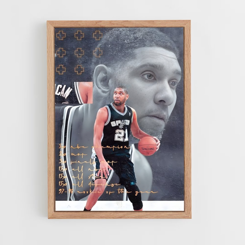 tim-duncan-3 cadre Bois clair