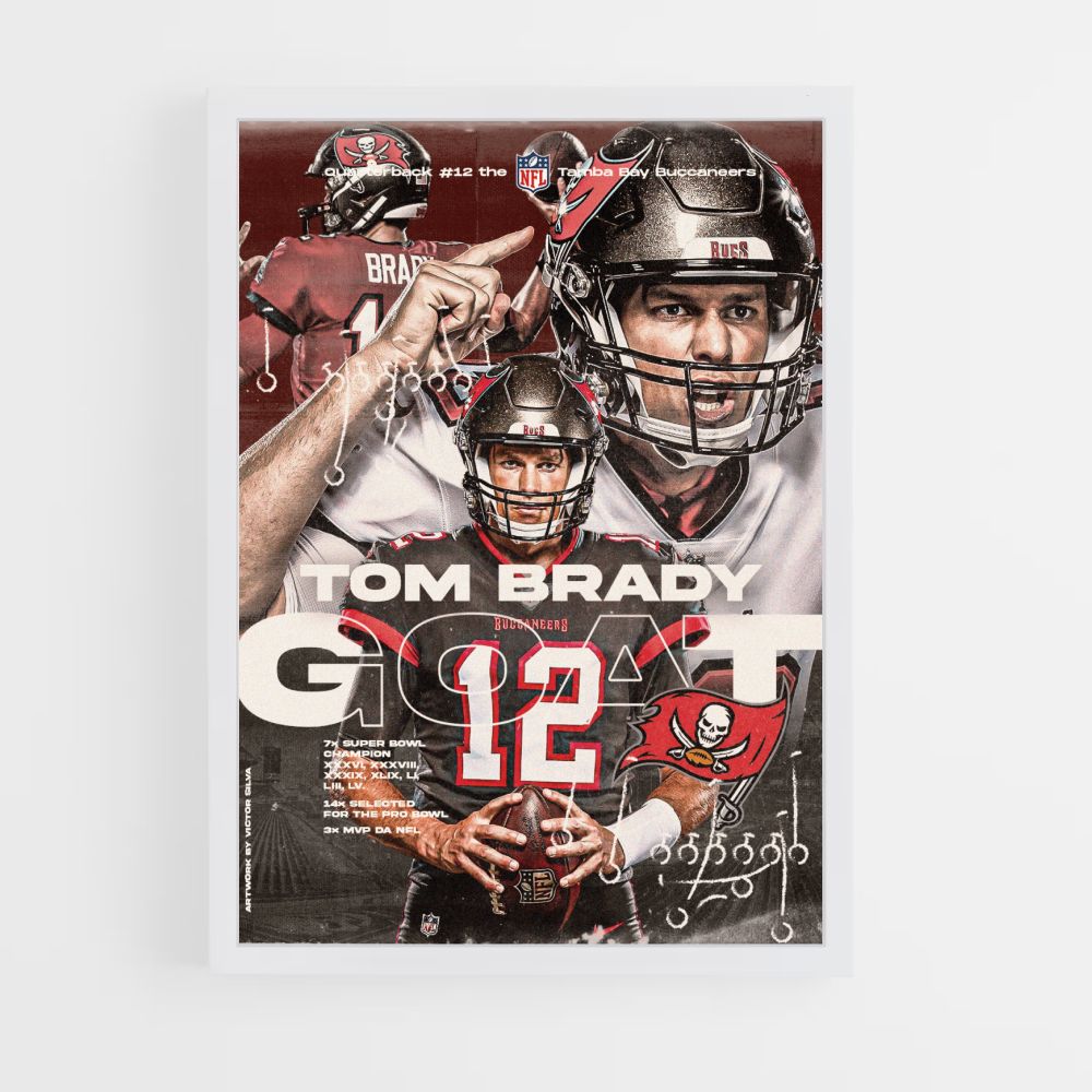 Poster della capra di Tom Brady