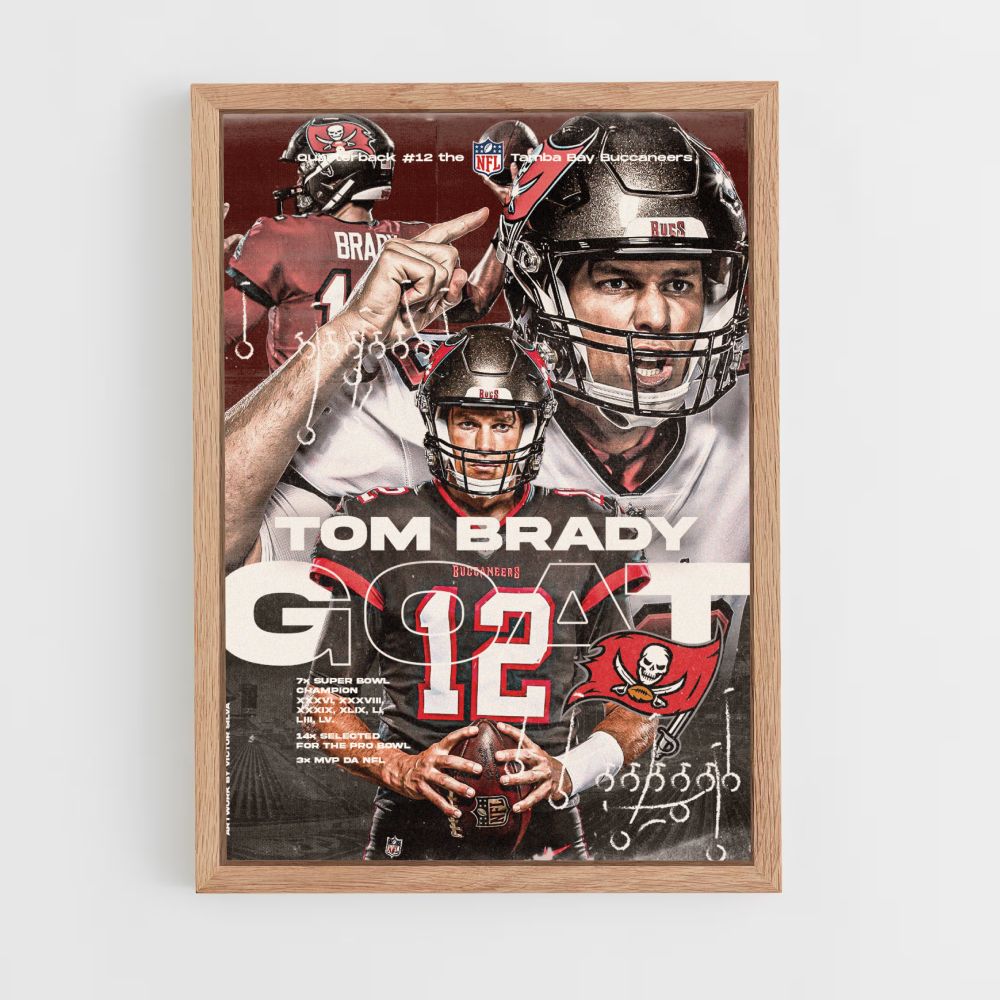 Poster della capra di Tom Brady