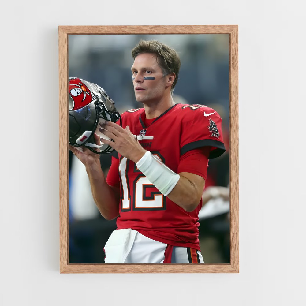 tom-brady-3 cadre Bois clair