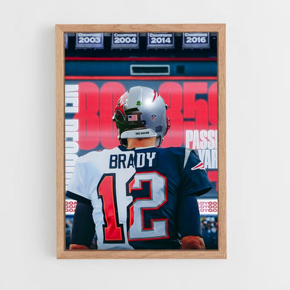 tom-brady-4 cadre Bois clair