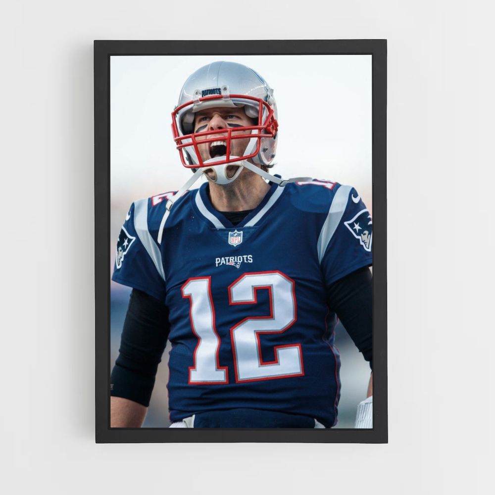 Poster Tom Brady Rabbia