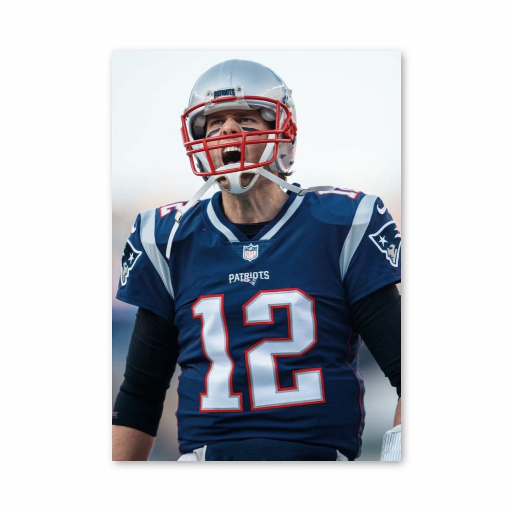 Poster Tom Brady Rabbia