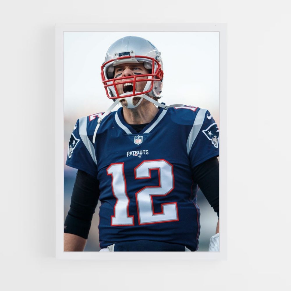 Poster Tom Brady Rabbia