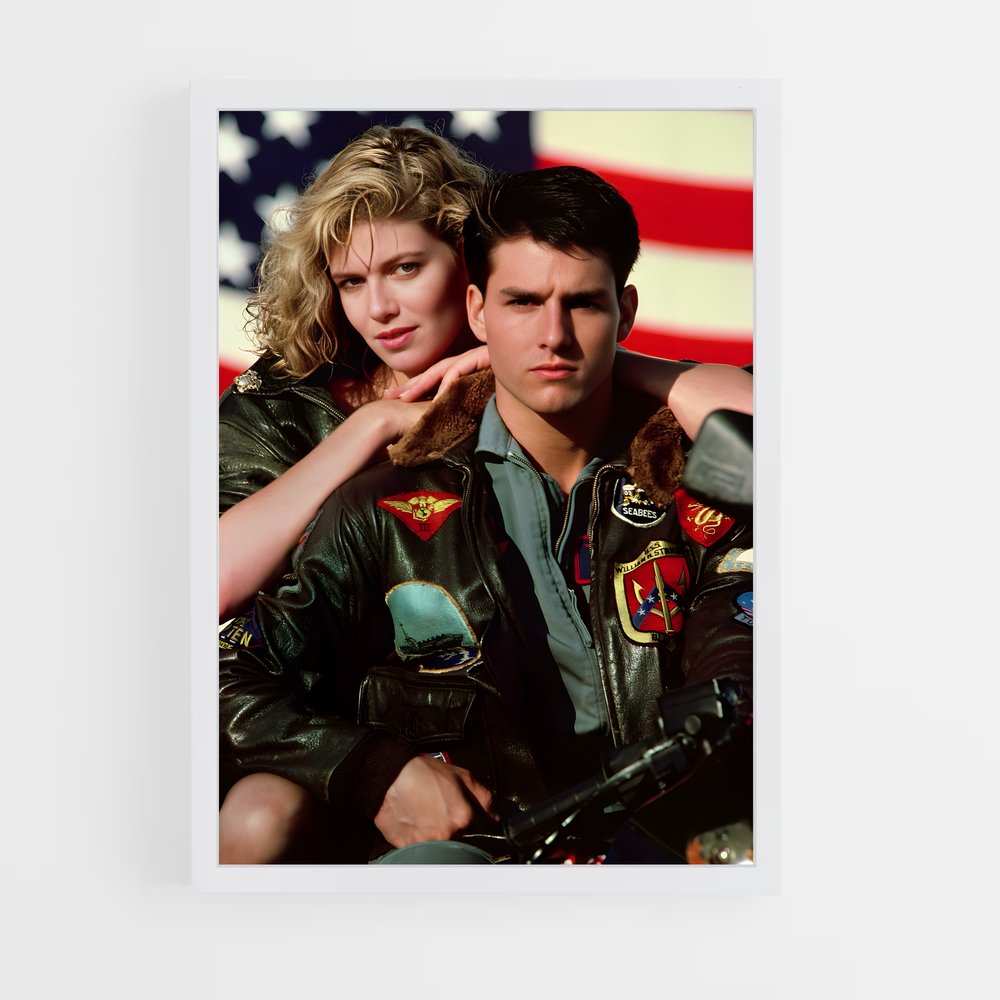 top-gun-12 cadre Blanc