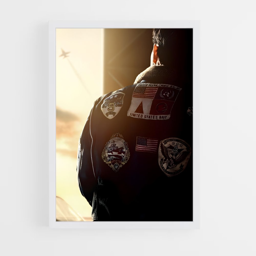 top-gun-5 cadre Blanc