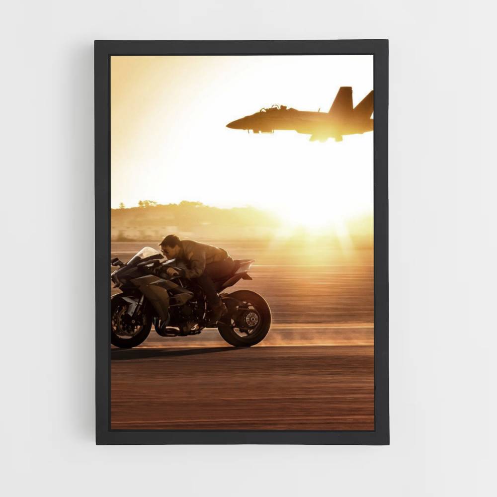 Poster Top Gun Moto Aereo