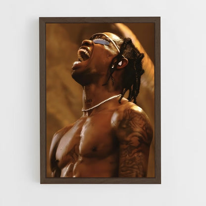 travis-scott-12 cadre Bois foncé
