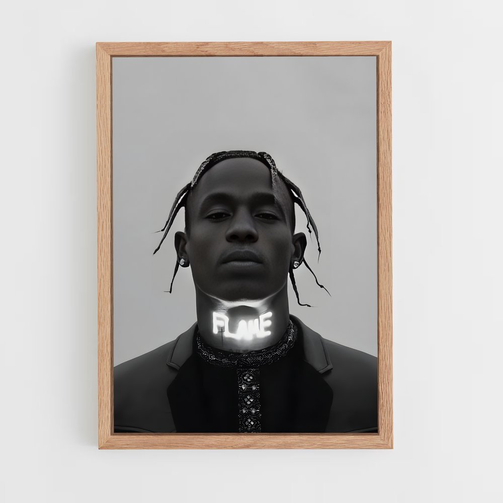 travis-scott-17 cadre Bois clair