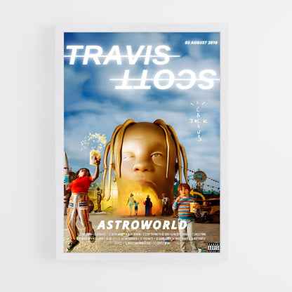 travis-scott-19 cadre Blanc