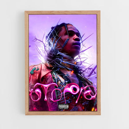 travis-scott-21 cadre Bois clair
