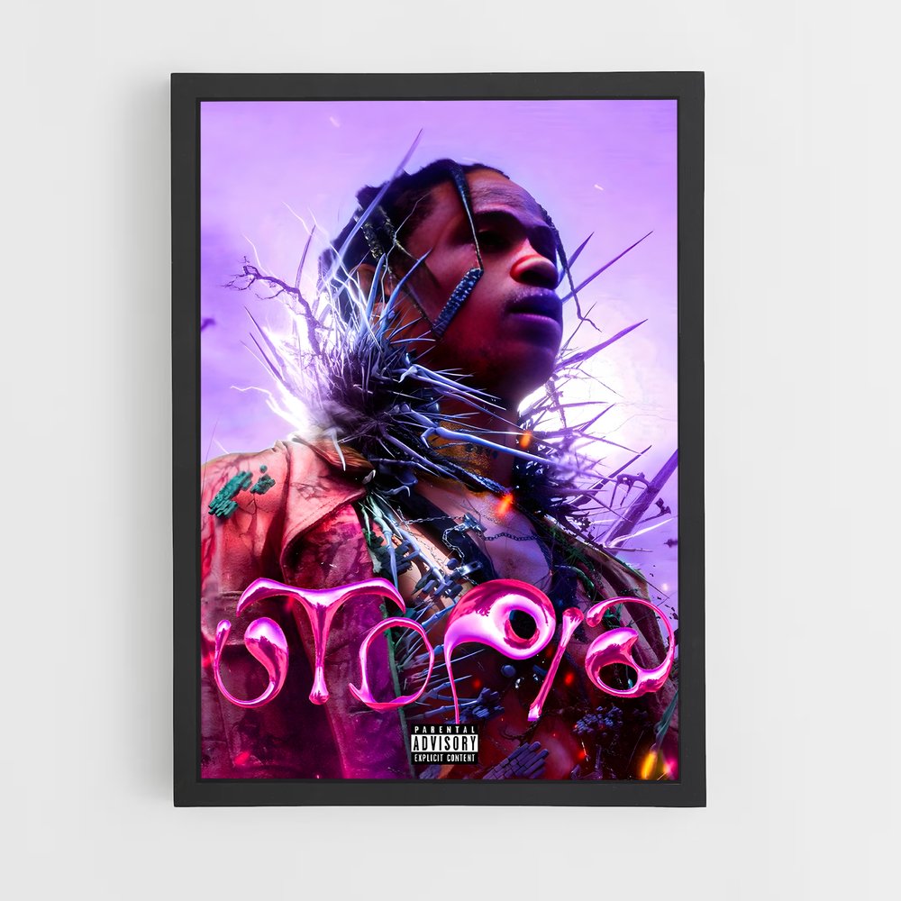travis-scott-21 cadre Noir