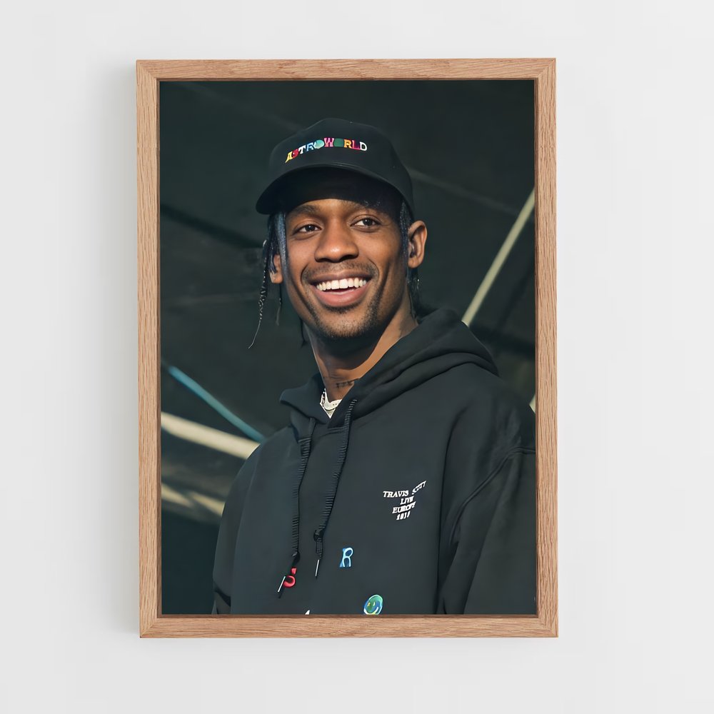 travis-scott-3 cadre Bois clair