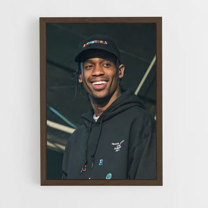 travis-scott-3 cadre Bois foncé