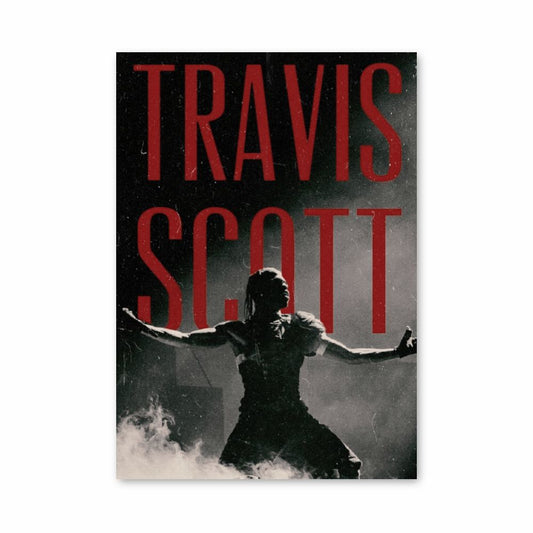 Locandina Travis Scott Rosso