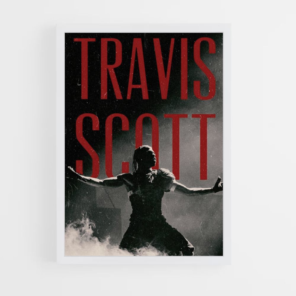 Locandina Travis Scott Rosso