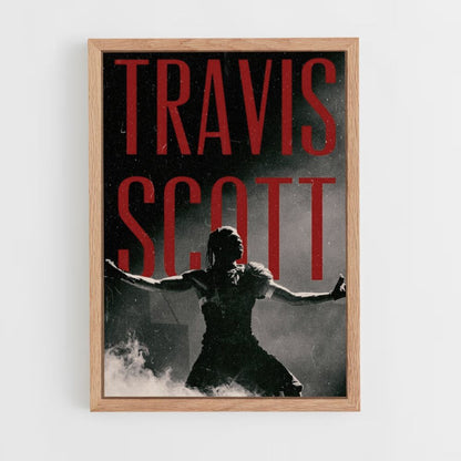 Locandina Travis Scott Rosso