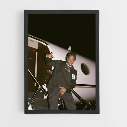 Locandina del jet privato di Travis Scott