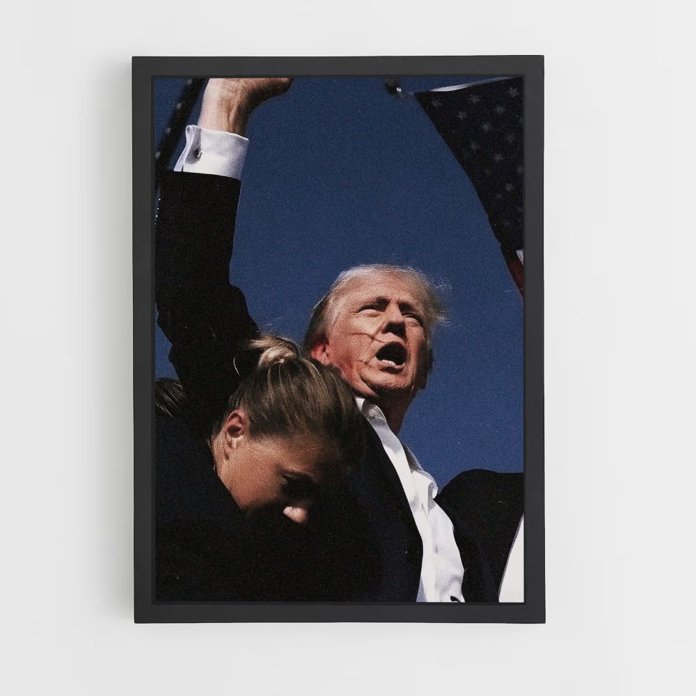 Poster dell'attacco di Trump