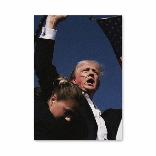 Poster dell'attacco di Trump