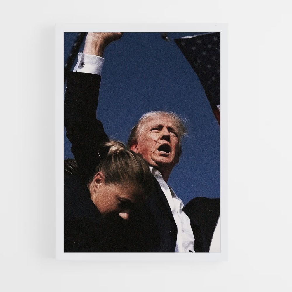 Poster dell'attacco di Trump