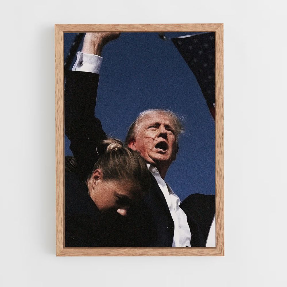 Poster dell'attacco di Trump