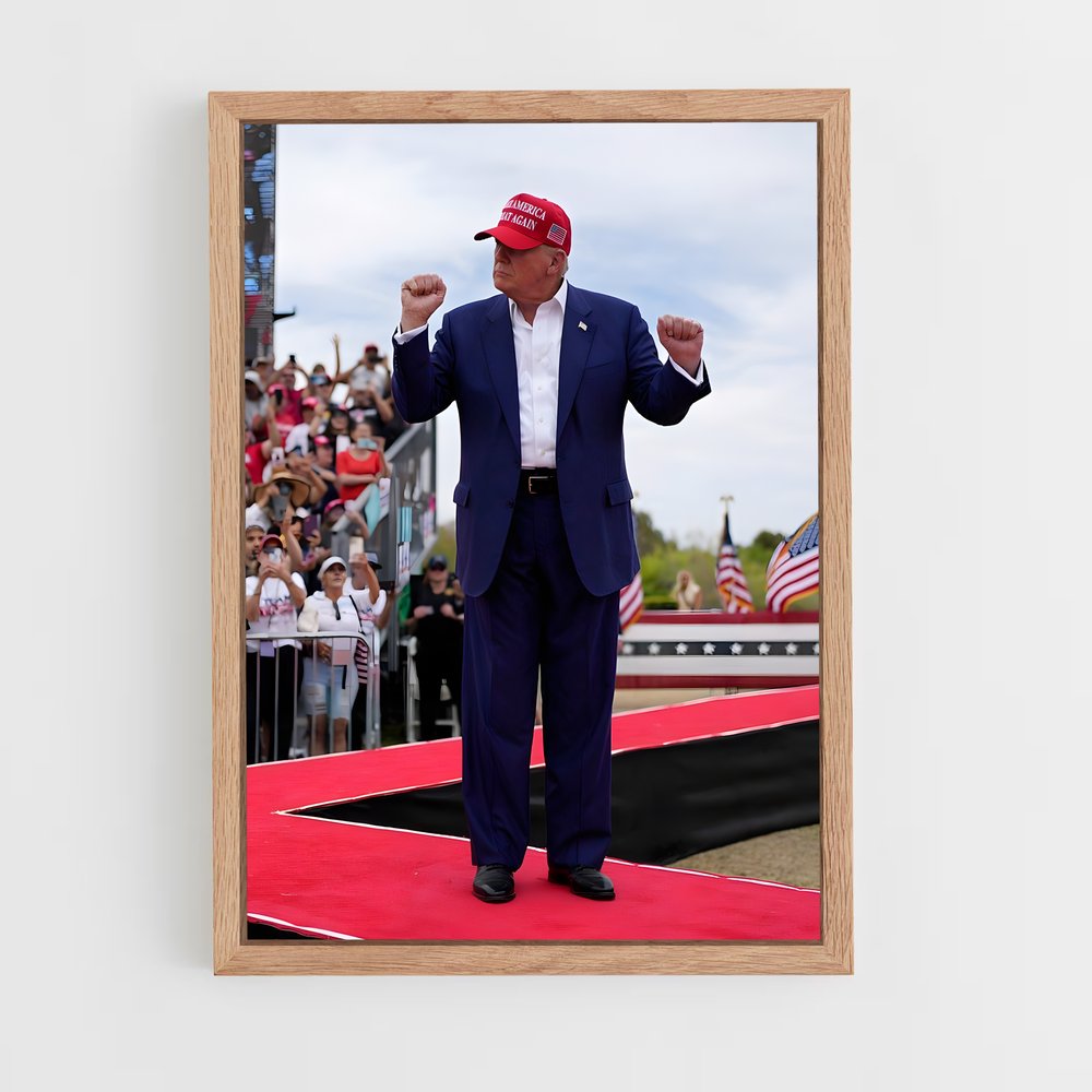 trump-5 cadre Bois clair
