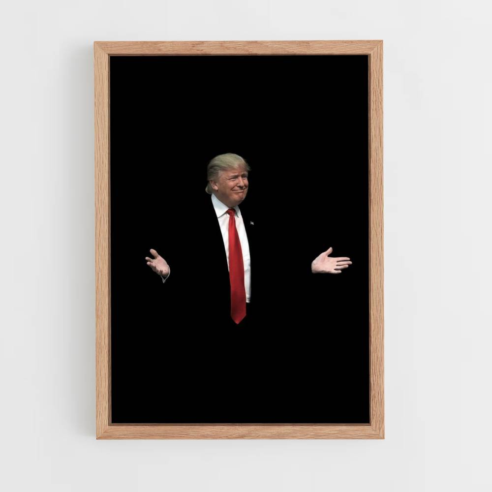 Poster Donald Trump Nero