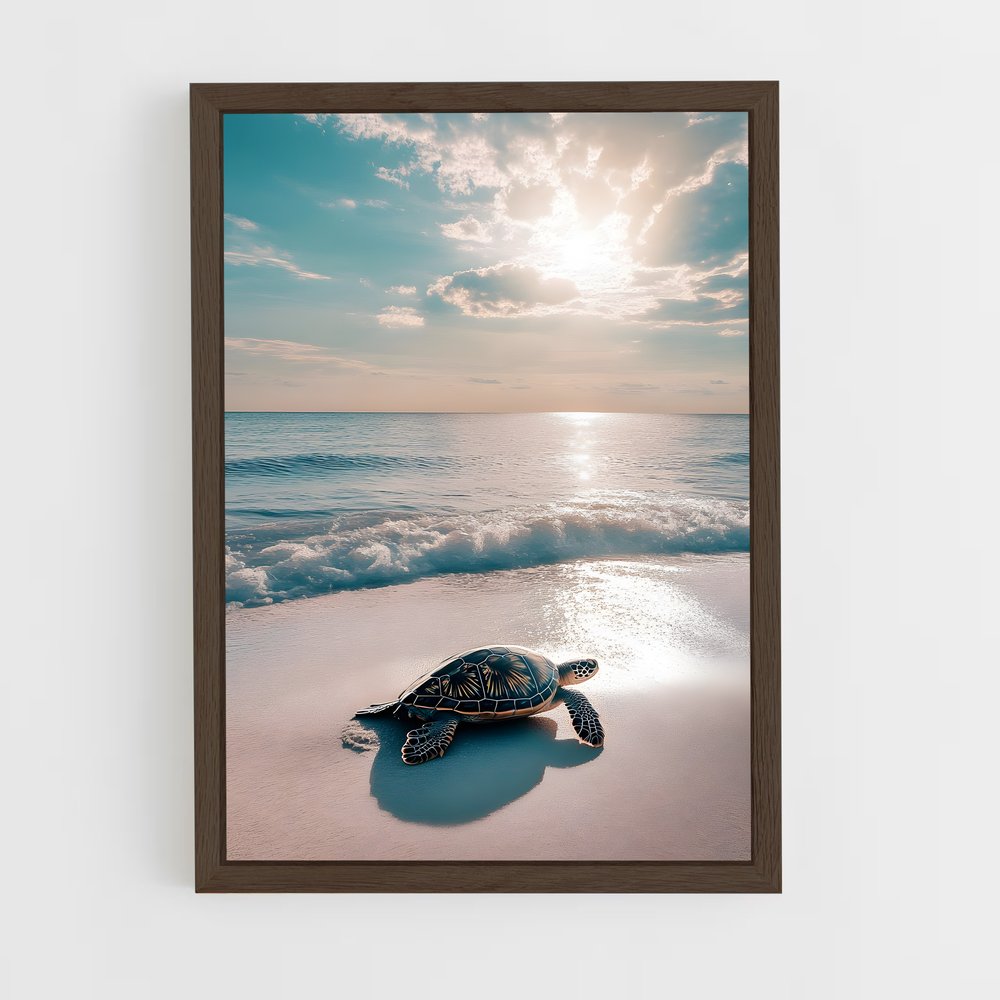 turtle-5 cadre Bois foncé