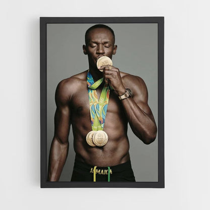 Poster Medaglia Usain Bolt