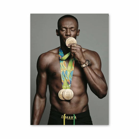 Poster Medaglia Usain Bolt