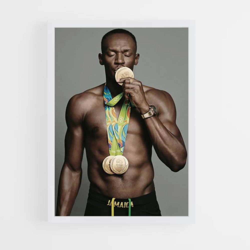 Poster Medaglia Usain Bolt