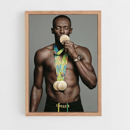 Poster Medaglia Usain Bolt