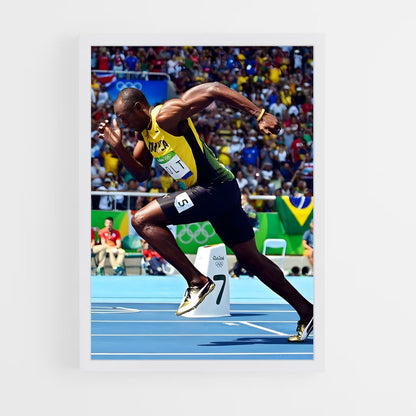 usain-bolt-4 cadre Blanc