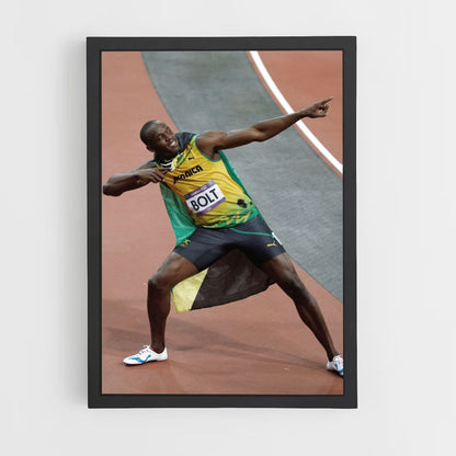 Poster celebrativo di Usain Bolt