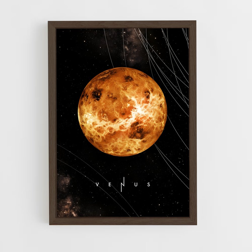venus-9 cadre Bois foncé