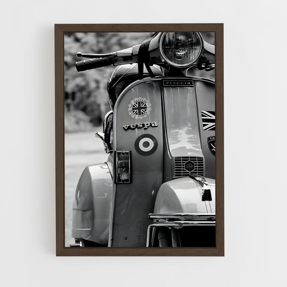 vespa-11 cadre Bois foncé