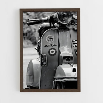 vespa-11 cadre Bois foncé