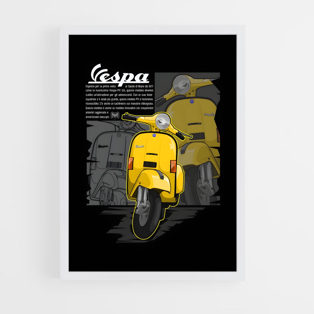 vespa-4 cadre Blanc
