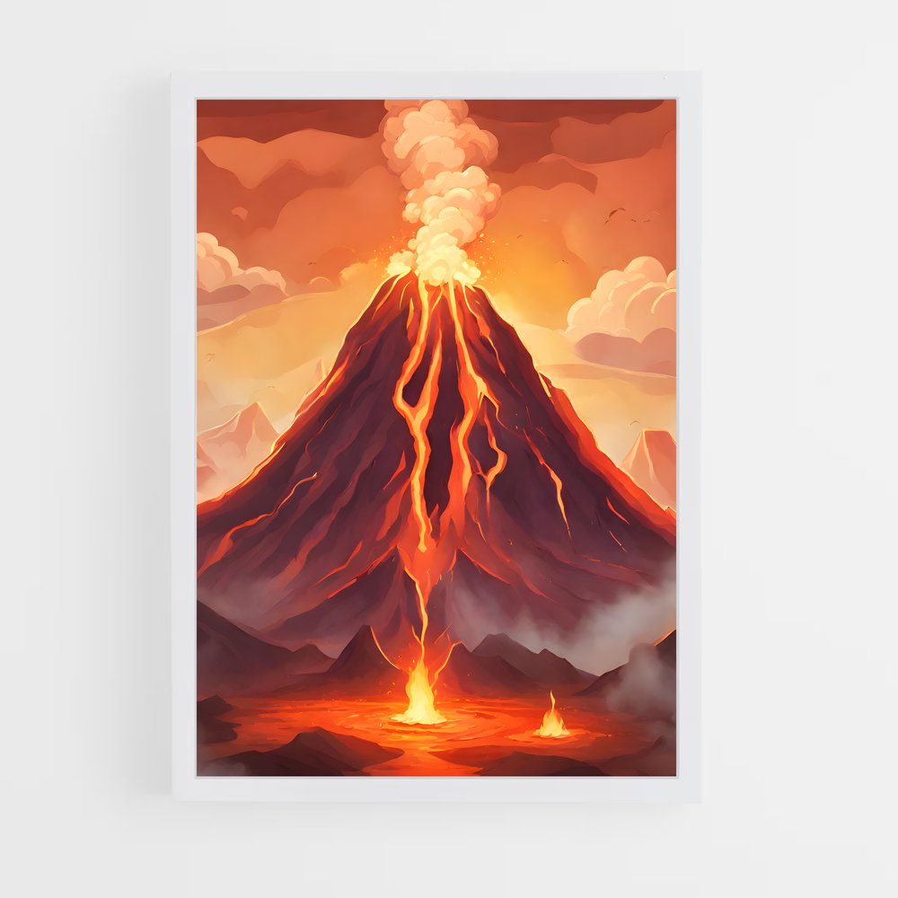 volcano-10 cadre Blanc